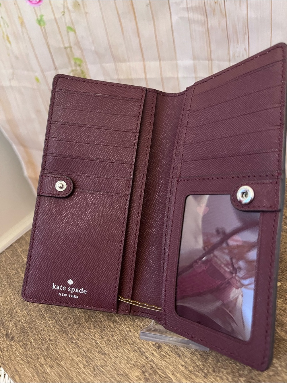 kate spade Large Slim Bifold Leather Wallet - Picture 9 of 12